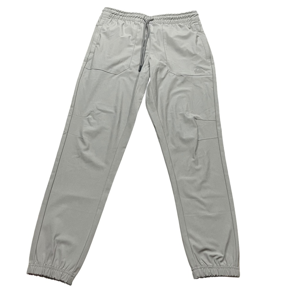 Quiksilver DryFlight Mens Joggers Grey Tech Athletic Training Pants Size‎ Small